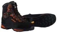 Lowa Camino Evo GTX (Trekking, Nubukleder, wasserdicht) schwarz/orange Wanderschuh