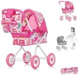 Chipolino Puppenbuggy Puppenwagen Emily Tasche, Sonnendach verstellbar,