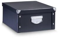 Zeller Present Aufbewahrungsbox Aufbewahrungsbox, Pappe, schwarz, 40 x 33 x 17...