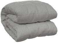 vidaXL Bett&uuml;berwurf Gewichtsdecke Grau 120x180 cm 5 kg Stoff