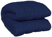 vidaXL Bett&uuml;berwurf Gewichtsdecke Blau 220x260 cm 15 kg Stoff blau