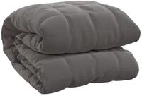 vidaXL Bett&uuml;berwurf Gewichtsdecke Grau 235x290 cm 11 kg Stoff