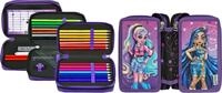 Scooli Federm&auml;ppchen Tripledecker, Monster High, bef&uuml;llt, inklusive Geodreieck