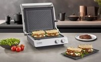 Caso Kontaktgrill SteakChef, 2000 W, PFAS-freie Antihaft-Keramikbeschichtung,