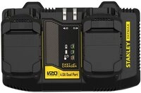 STANLEY SFMCB24-QW Akku-2-Schacht-Ladeger&auml;t 18V V20 Batterie-Ladeger&auml;t