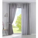 Gardinenbox Vorhang (2 St), verdecketeSchlaufen, transparent, Leinen-Optik,...