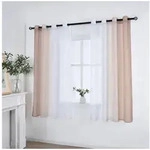 Gardinenbox Gardine (2 St), &Ouml;sen, transparent, Voile, Farbverlauf Vertikal