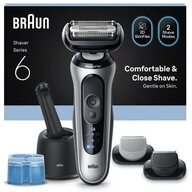 Braun Elektrorasierer 62-S7650CC, Wasserdicht, kabellos, 60 Min. Akku, inklusive