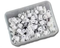fixPOINT Kabelbinder 100 Kabelschellen wei&szlig;, f&uuml;r Kabel max. &Oslash; 4mm