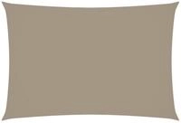 vidaXL Sonnensegel Sonnensegel Oxford-Gewebe Rechteckig 3x5 m Taupe, (1-tlg)