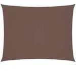 vidaXL Sonnensegel Sonnensegel Oxford-Gewebe Rechteckig 3x6 m Braun, (1-tlg)