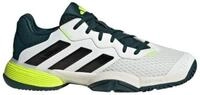 adidas Performance Barricade Allcourt 2025 weiss/dunkelgr&uuml;n Kinder Tennisschuh