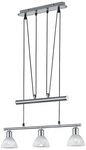 TRIO Leuchten LED Pendelleuchte LEVISTO, Seilzugmechanismus, LED wechselbar, LED