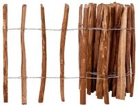 vidaXL Gartenzaun Staketenzaun Haselnuss 60x500 cm, (1-St)