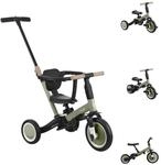 Kikkaboo Dreirad Dreirad Flip 5 in 1, Stahlrahmen, rutschfeste Griffe,...