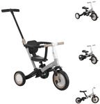 Kikkaboo Dreirad Dreirad Flip 5 in 1, Stahlrahmen, rutschfeste Griffe, verstellbar