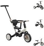 Kikkaboo Dreirad Dreirad Flip 5 in 1, Stahlrahmen, rutschfeste Griffe, verstellbar