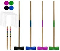 Best Sporting Spielzeug-Gartenset Crocket Set KIDS, mit 4 Holzschl&auml;ger und 4 Kugeln