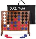 Toyfel Spiel Vier Gewinnt Spiel XXL Holzspielzeug Gro&szlig; Ace, Indoor & Outdoor...