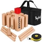 Toyfel Spiel Schwedenschach XXL Kubb Spiel aus Massivholz...