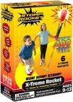 Stomp Rocket Spiel X-Treme, 6 Rockets, Luftdruckraketen-Outdoorspiel