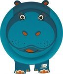 Sunflex Wurfscheibe Flying Hippo, Wurfscheibe Flugscheibe Werfen Fangen