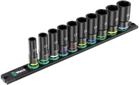 Wera Steckschl&uuml;ssel 9660 (Set, 10 St), 3/8"-Antrieb, inkl. Magnetleiste,
