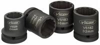 VIGOR Stecknuss VIGOR Innenvierkant Antrieb 20 = 3/4 Zoll