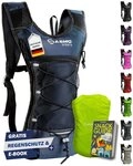 Sasmo Trinkrucksack mit Thermofach, Trinkrucksack Laufen - Ultraleicht, Laufrucksack