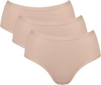 sloggi Midislip GO Daily Cotton (3er Pack) Glanz-Effekt Details, weich, Baumwollmix,