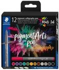 STAEDTLER Kalligraphie-Stift Pigment Calligraphy pen, 12er-Set
