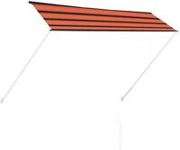 vidaXL Markise Einziehbare Markise 300&times;150 cm Orange und Braun (1-St)