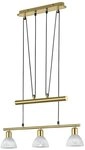 TRIO Leuchten LED Pendelleuchte LEVISTO, Seilzugmechanismus, LED wechselbar, LED