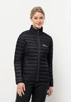 Daunenjacke JACK WOLFSKIN "PILVI DOWN JKT W RDS", Damen, Gr. XS, schwarz,