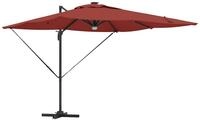 vidaXL Sonnenschirm Roma Parasol Rot 286 x 284 x 270 cm Aluminium und Polyester