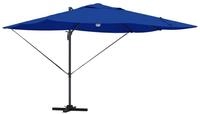 vidaXL Sonnenschirm Sonnenschirm mit LED-Lichtleisten Azurblau 351 x 250 x 253 cm
