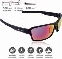 SwissEye Sonnenbrille Sportbrille Freestyle Fassung black matt Scheibe smoke BR...