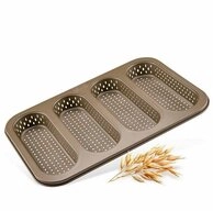 Zenker Brotbackform 4er Mini Dein Brot! 32 x 22 cm