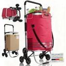 Juskys Einkaufstrolley 3in1, 56 l, mit 2 Rollen und K&uuml;hlfach, klappbar und modern,