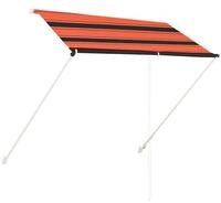 vidaXL Markise Einziehbare Markise 200&times;150 cm Orange und Braun (1-St)