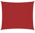 vidaXL Sonnensegel Sonnensegel Oxford-Gewebe Rechteckig 2x2,5 m Rot, (1-tlg)