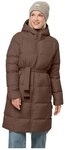 Jack Wolfskin Daunenmantel Frozen Lake Coat (winddicht, wasserabweisend) braun...