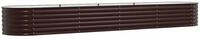 vidaXL Hochbeet Hochbeet Braun 400 x 80 x 44 cm Stahl (1 St)