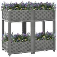 vidaXL Hochbeet, Kr&auml;uterhochbeet 80x40x71 cm Polypropylen