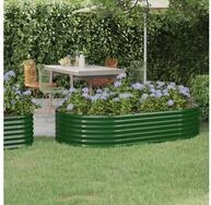 vidaXL Hochbeet vidaXL Hochbeet Verzinkter Stahl 175x100x36 cm Gr&uuml;n