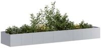 vidaXL Pflanzk&uuml;bel, Pflanzgef&auml;&szlig; 360x80x40 cm Stahl verzinkt