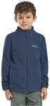 Fleecejacke JACK WOLFSKIN "TAUNUS JACKET K", Kinder, Gr. 92, blau (midnight sky),
