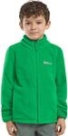 Fleecejacke JACK WOLFSKIN "TAUNUS JACKET K", Kinder, Gr. 92, mystic gr&uuml;n, Fleece,