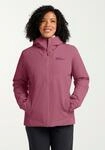 Outdoorjacke JACK WOLFSKIN "WISPER INS JKT W", Damen, Gr. XL (44/46), rot (raisin),