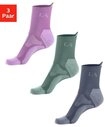 LASCANA ACTIVE Wandersocken Damen Kurzsocken f&uuml;r Laufen Wandern gepolsterte...